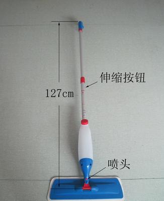 廠家直銷噴水拖把 鋁合金伸縮桿與360度旋轉設計，日常清潔新選擇